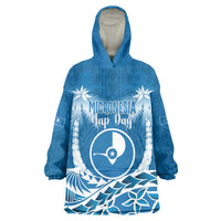 FSM Yap Day Wearable Blanket Hoodie 2025 Wa'ab Micronesia Flag Color