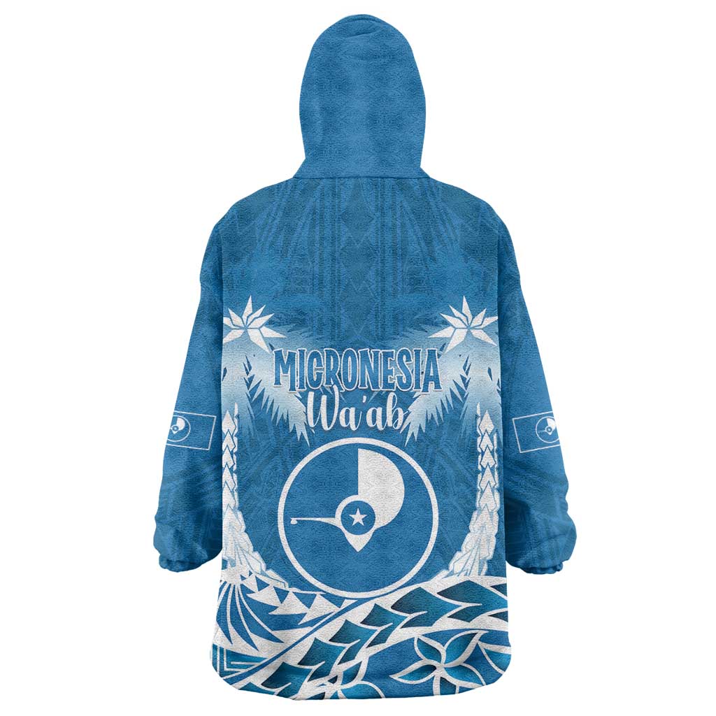 FSM Yap Day Wearable Blanket Hoodie 2025 Wa'ab Micronesia Flag Color