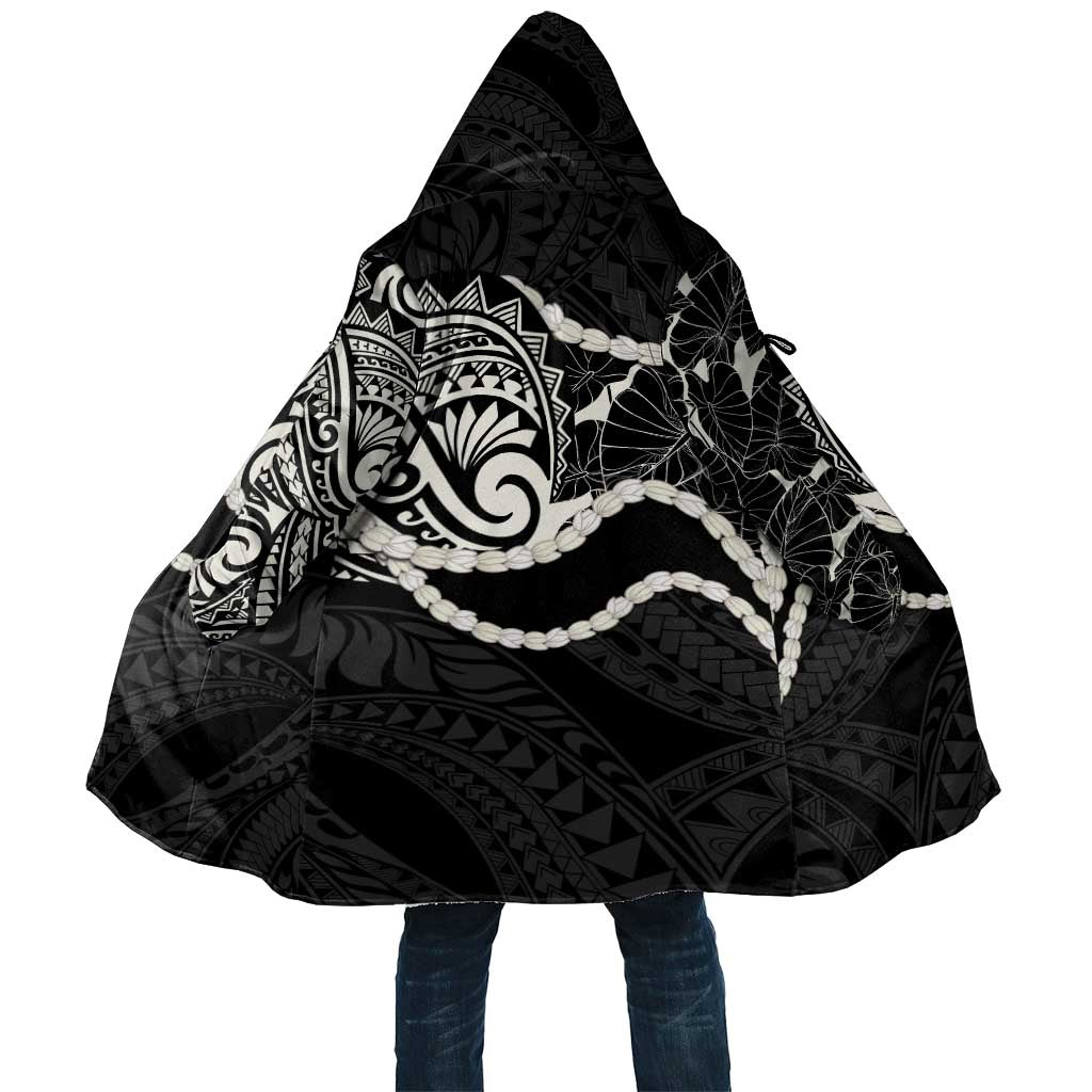 Aloha Hawaii Kalo Pikake Lei Cloak Chest Tattoo Black Hawaiian Pattern
