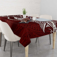 Aloha Hawaii Kalo Pikake Lei Tablecloth Chest Tattoo Oxblood Hawaiian Pattern