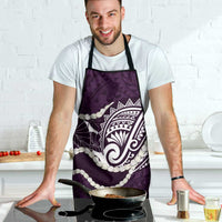 Aloha Hawaii Kalo Pikake Lei Apron Chest Tattoo Purple Hawaiian Pattern