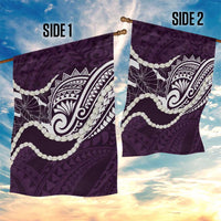 Aloha Hawaii Kalo Pikake Lei Garden Flag Chest Tattoo Purple Hawaiian Pattern LT14 - Polynesian Pride