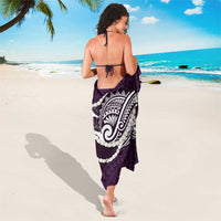 Aloha Hawaii Kalo Pikake Lei Sarong Chest Tattoo Purple Hawaiian Pattern LT14 - Polynesian Pride