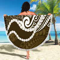 Aloha Hawaii Kalo Pikake Lei Beach Blanket Chest Tattoo Gold Hawaiian Pattern LT14 - Polynesian Pride
