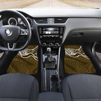 Aloha Hawaii Kalo Pikake Lei Car Mats Chest Tattoo Gold Hawaiian Pattern