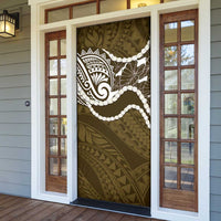 Aloha Hawaii Kalo Pikake Lei Door Cover Chest Tattoo Gold Hawaiian Pattern