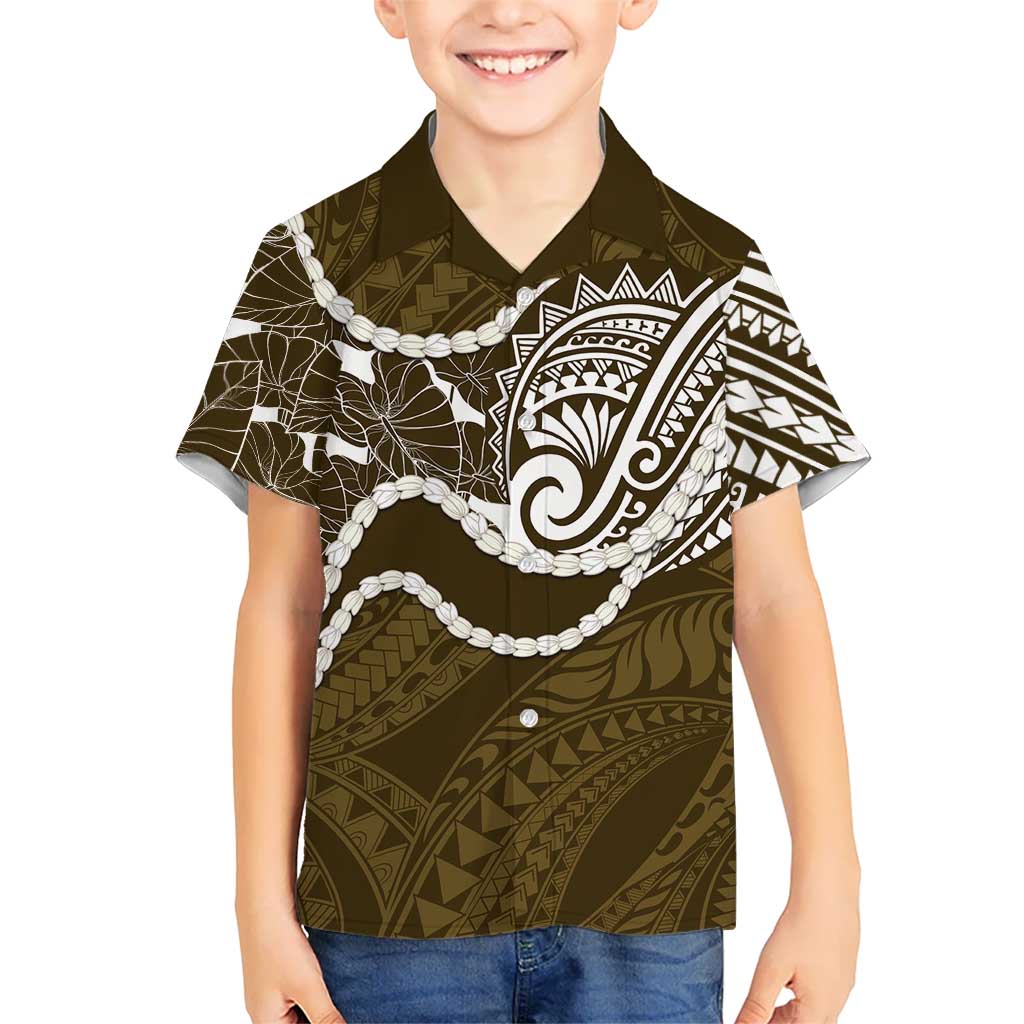 Aloha Hawaii Kalo Pikake Lei Hawaiian Shirt Chest Tattoo Gold Hawaiian Pattern LT14 - Polynesian Pride