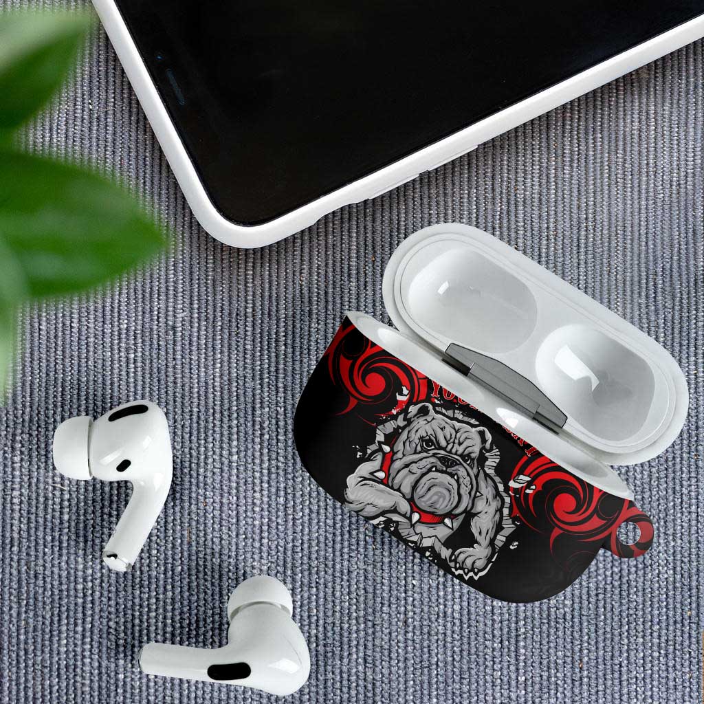 Personalised Aotearoa Bulldog AirPods Case NZ Maori Tattoo - Polynesian Pride