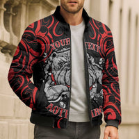 Aotearoa Bulldog Bomber Puffer Jacket NZ Maori Tattoo - Polynesian Pride