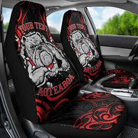 Personalised Aotearoa Bulldog Car Seat Cover NZ Maori Tattoo