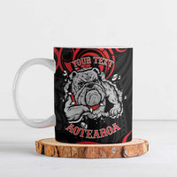 Personalised Aotearoa Bulldog Ceramic Mug NZ Maori Tattoo - Polynesian Pride