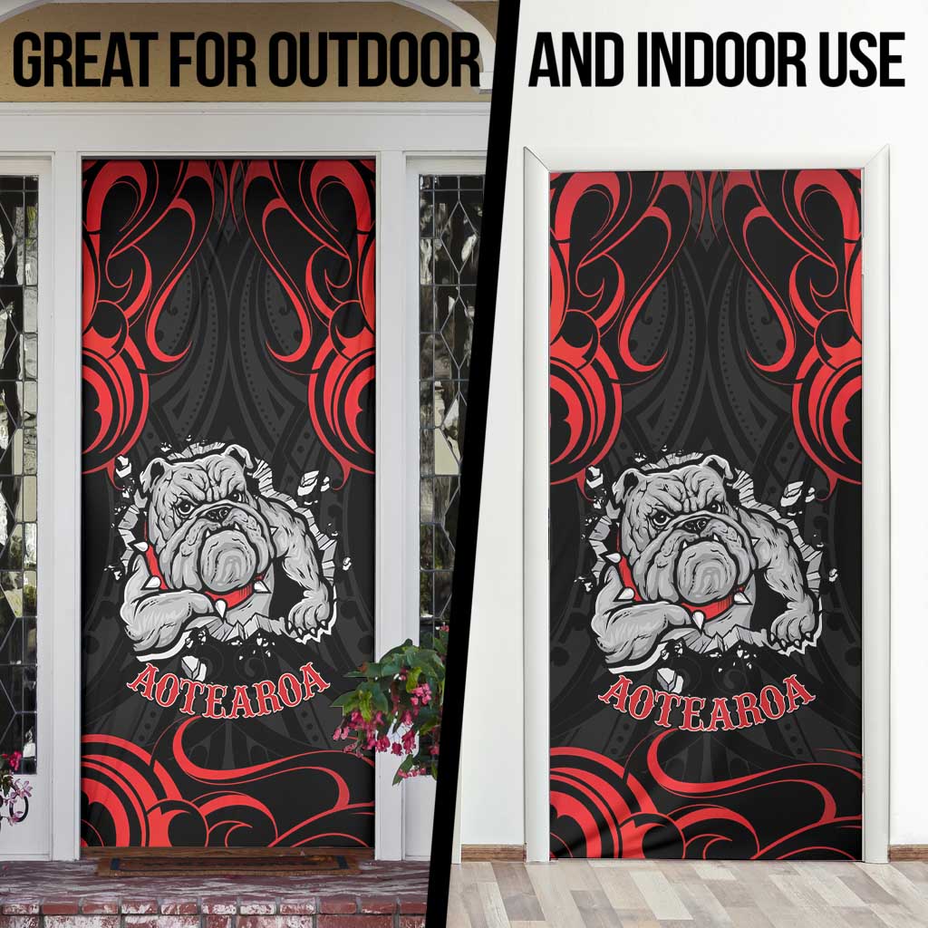 Aotearoa Bulldog Door Cover NZ Maori Tattoo - Polynesian Pride