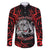 Personalised Aotearoa Bulldog Family Matching Long Sleeve Bodycon Dress and Hawaiian Shirt NZ Maori Tattoo