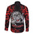 Personalised Aotearoa Bulldog Family Matching Long Sleeve Bodycon Dress and Hawaiian Shirt NZ Maori Tattoo