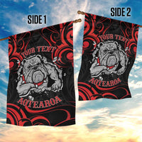 Personalised Aotearoa Bulldog Garden Flag NZ Maori Tattoo