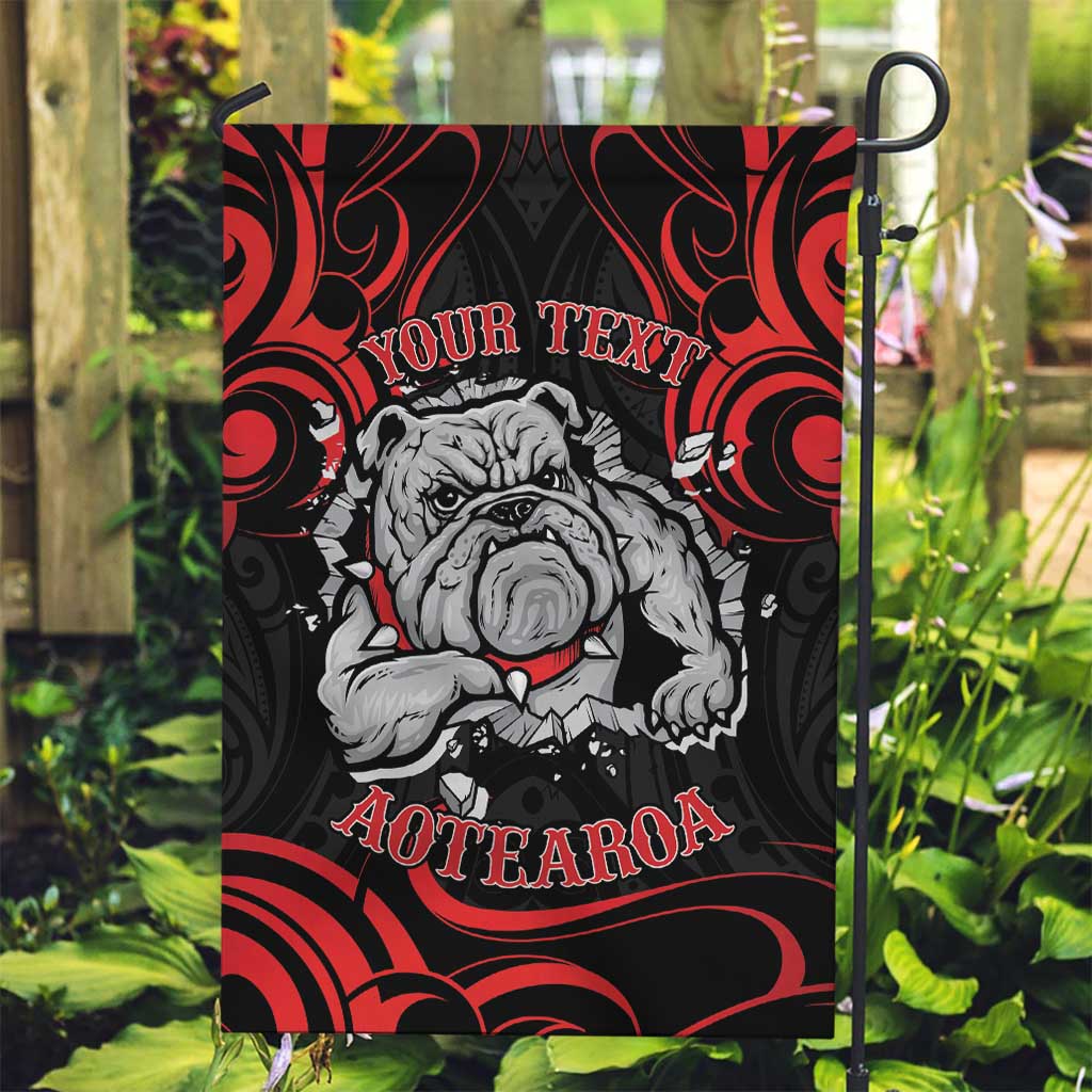 Personalised Aotearoa Bulldog Garden Flag NZ Maori Tattoo