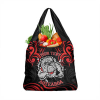 Personalised Aotearoa Bulldog Grocery Bag NZ Maori Tattoo