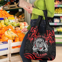 Personalised Aotearoa Bulldog Grocery Bag NZ Maori Tattoo