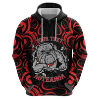 Personalised Aotearoa Bulldog Hoodie NZ Maori Tattoo