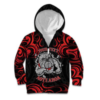Personalised Aotearoa Bulldog Kid Hoodie NZ Maori Tattoo