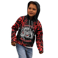 Personalised Aotearoa Bulldog Kid Hoodie NZ Maori Tattoo