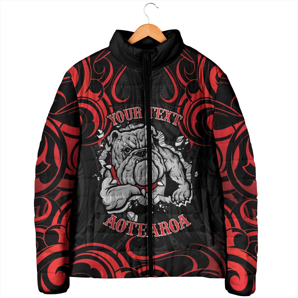 Aotearoa Bulldog Padded Jacket NZ Maori Tattoo - Polynesian Pride