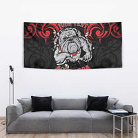 Personalised Aotearoa Bulldog Tapestry NZ Maori Tattoo