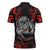 Aotearoa Bulldog Zipper Polo Shirt NZ Maori Tattoo - Polynesian Pride