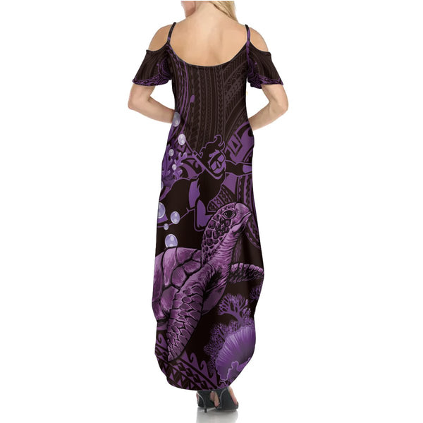 Aloha Turquoise Adult Maxi Leila Dress