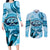 Hawaii Sea Turtle Snorkeling Is My Therapy Couples Matching Long Sleeve Bodycon Dress and Long Sleeve Button Shirt
