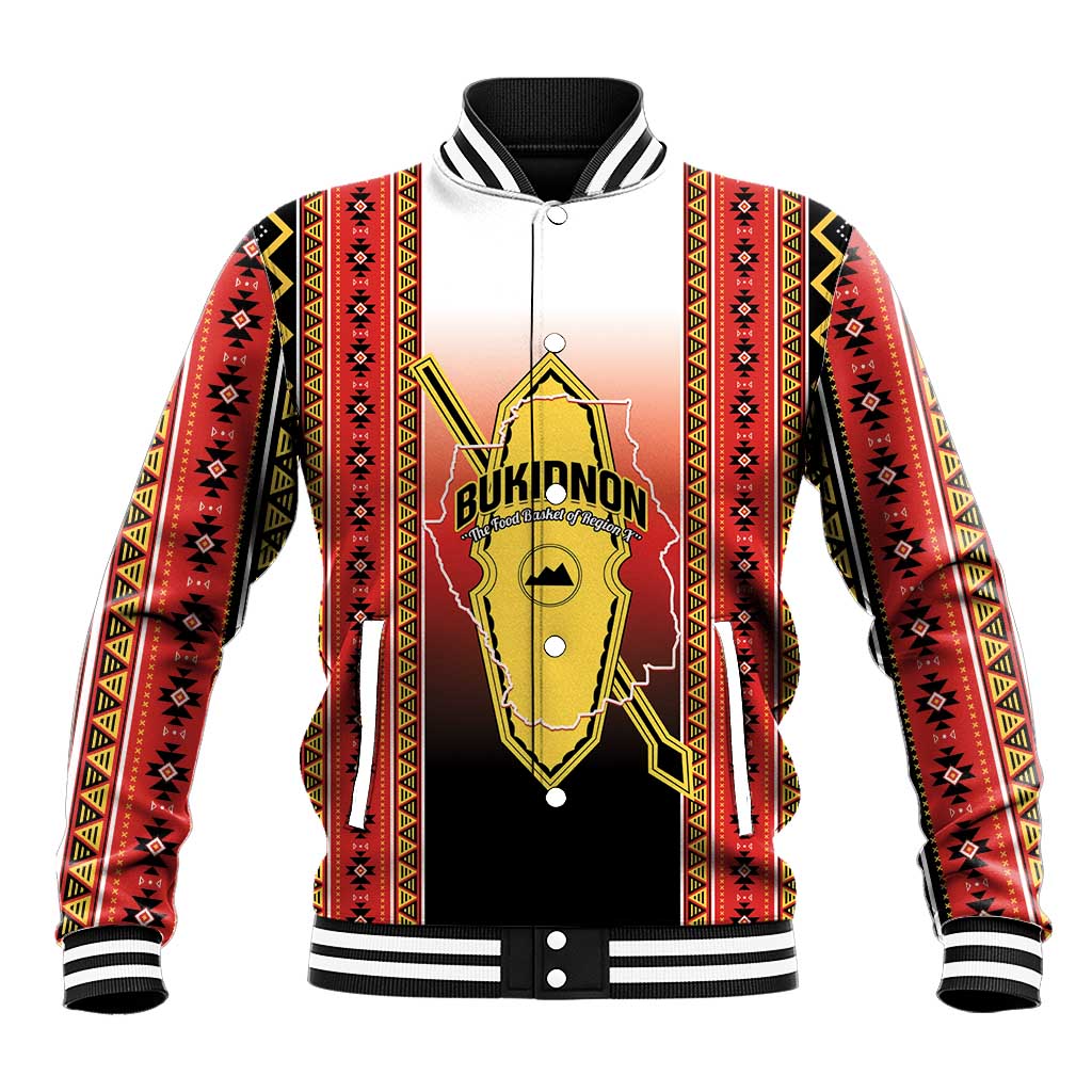 Personalised Bukidnon Philippines Baseball Jacket The Food Basket of Region X LT14 Unisex Red - Polynesian Pride