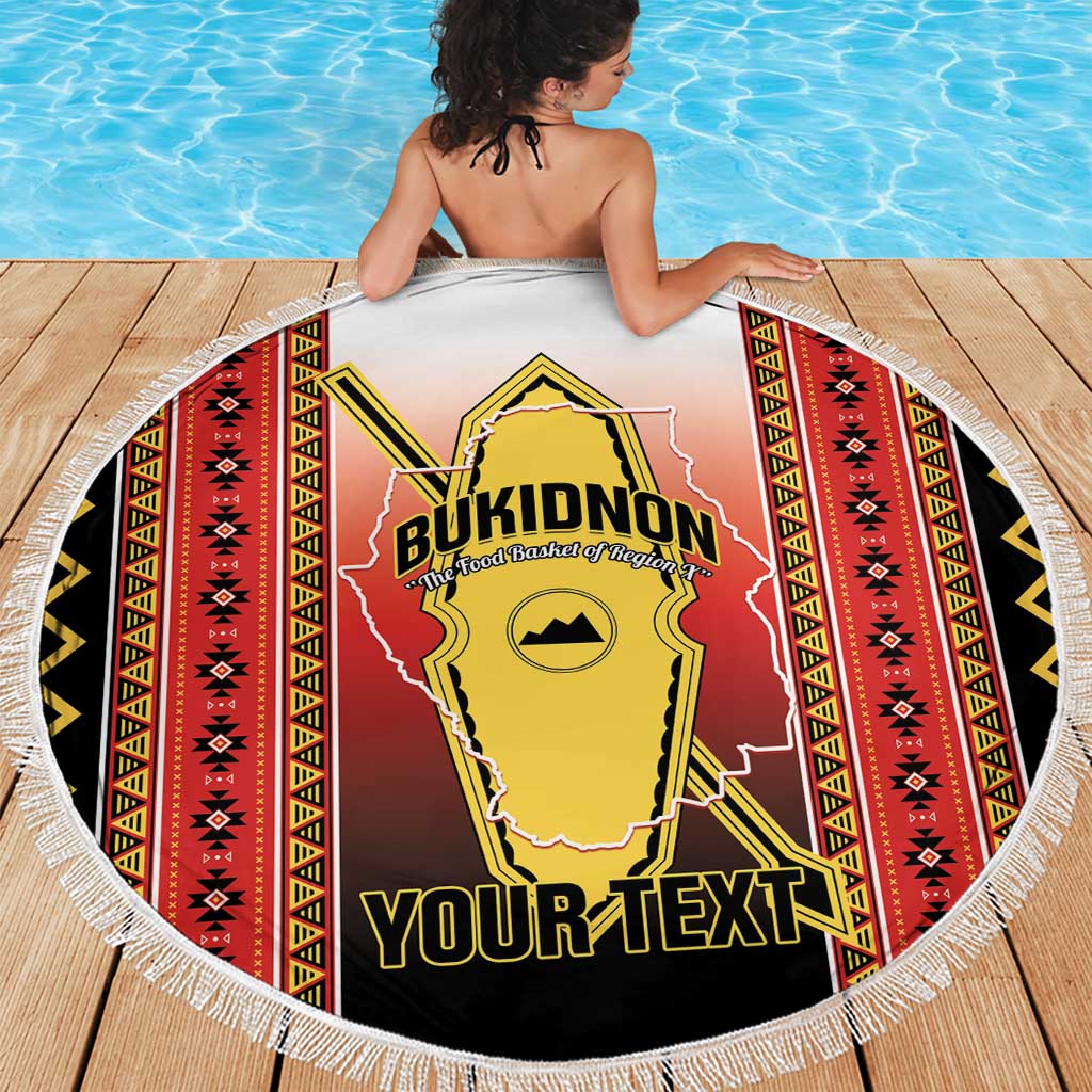 Personalised Bukidnon Philippines Beach Blanket The Food Basket of Region X