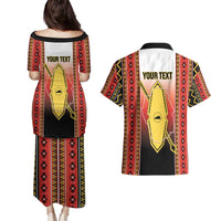 Personalised Bukidnon Philippines Couples Matching Puletasi and Hawaiian Shirt The Food Basket of Region X