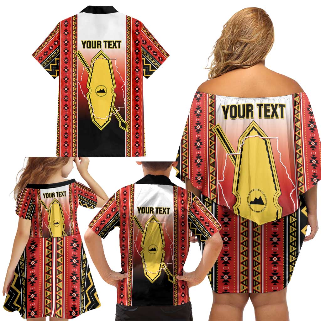 Personalised Bukidnon Philippines Family Matching Off Shoulder Short Dress and Hawaiian Shirt The Food Basket of Region X