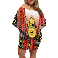 Personalised Bukidnon Philippines Off Shoulder Short Dress The Food Basket of Region X