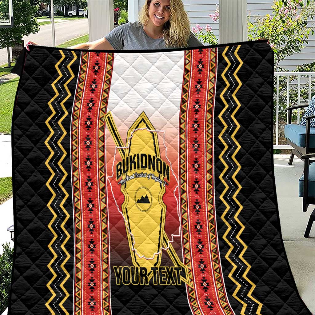 Personalised Bukidnon Philippines Quilt The Food Basket of Region X LT14 Red - Polynesian Pride