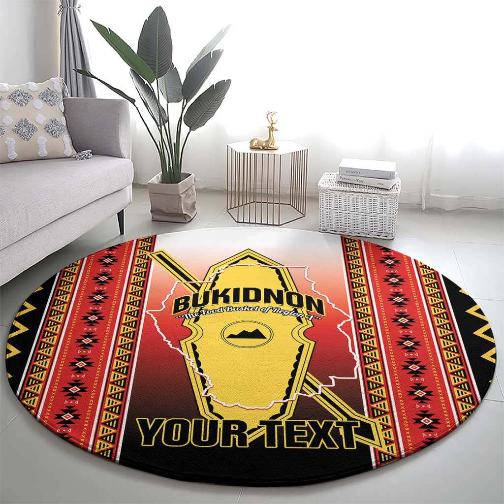 Personalised Bukidnon Philippines Round Carpet The Food Basket of Region X