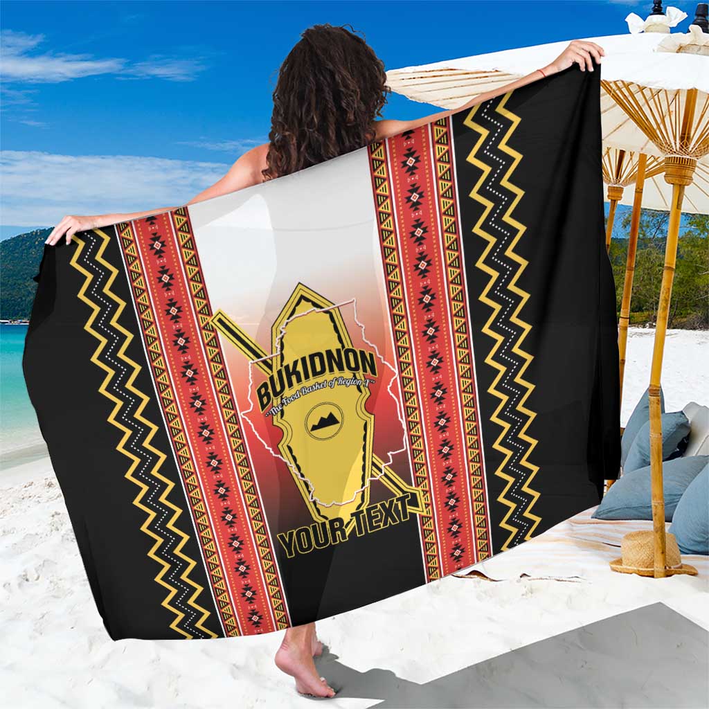 Personalised Bukidnon Philippines Sarong The Food Basket of Region X LT14 One Size 44 x 66 inches Red - Polynesian Pride