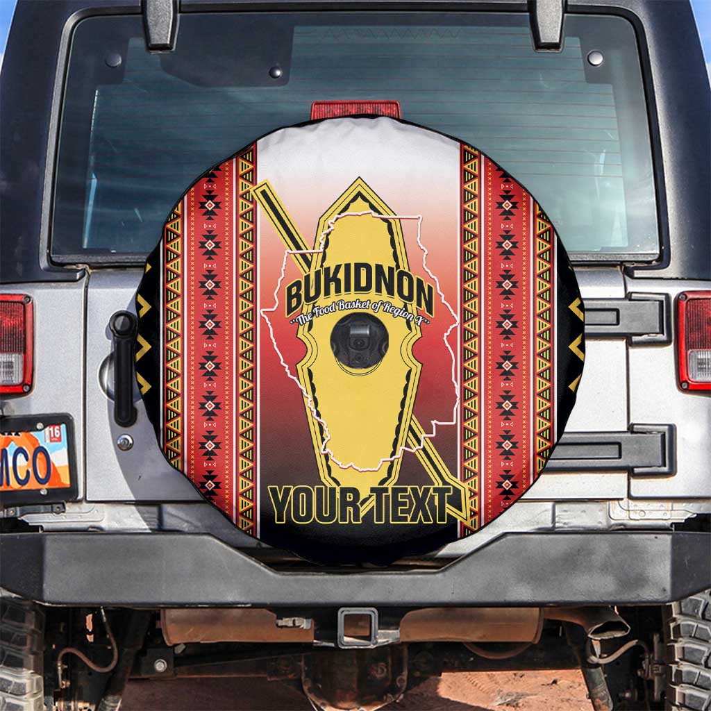 Personalised Bukidnon Philippines Spare Tire Cover The Food Basket of Region X LT14 Red - Polynesian Pride
