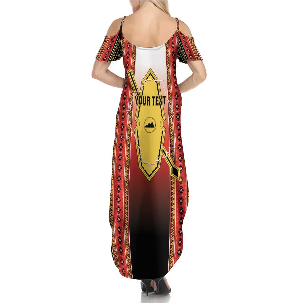 Personalised Bukidnon Philippines Summer Maxi Dress The Food Basket of Region X LT14 - Polynesian Pride