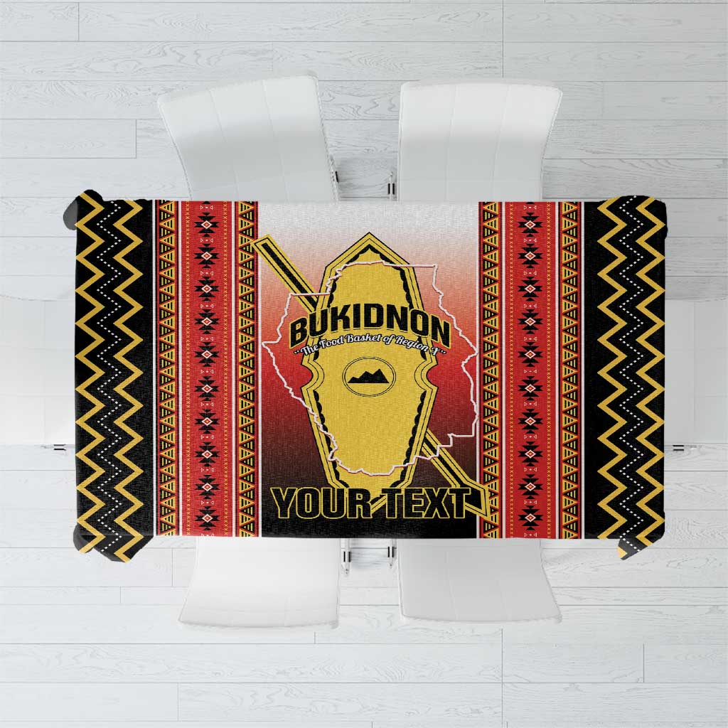 Personalised Bukidnon Philippines Tablecloth The Food Basket of Region X LT14 Red - Polynesian Pride