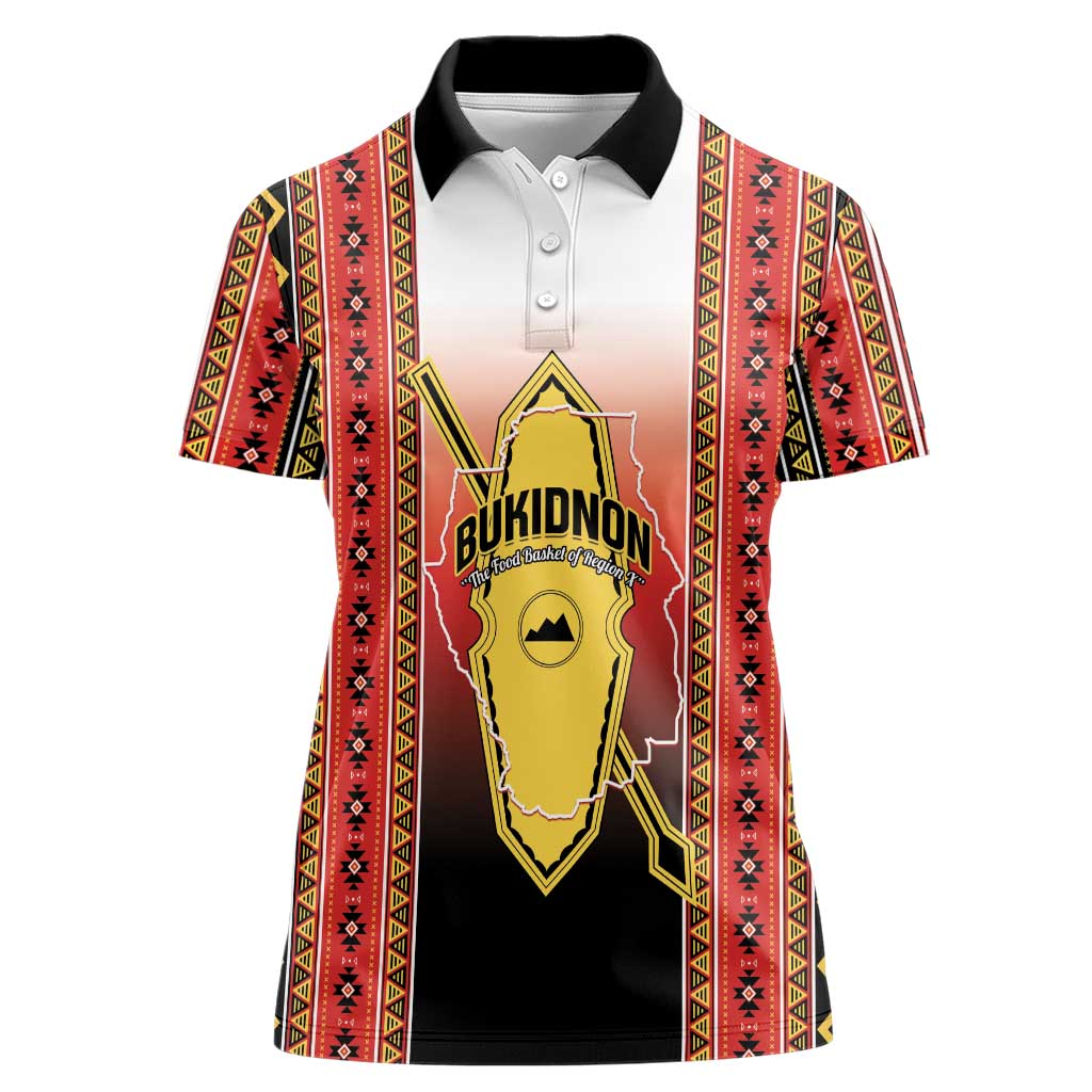 Personalised Bukidnon Philippines Women Polo Shirt The Food Basket of Region X