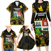 Agusan del Sur Philippines Family Matching Long Sleeve Bodycon Dress and Hawaiian Shirt Habagatang Agusan Lolong