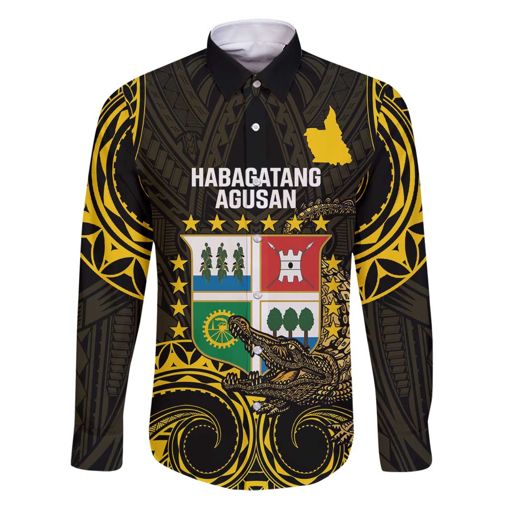 Agusan del Sur Philippines Family Matching Long Sleeve Bodycon Dress and Hawaiian Shirt Habagatang Agusan Lolong