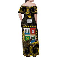 Agusan del Sur Philippines Family Matching Off Shoulder Maxi Dress and Hawaiian Shirt Habagatang Agusan Lolong