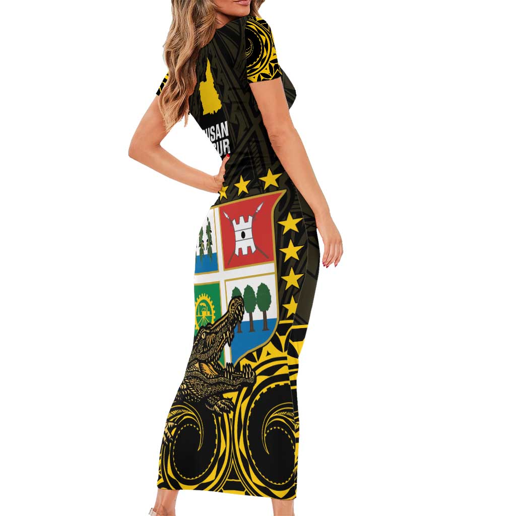 Agusan del Sur Philippines Family Matching Short Sleeve Bodycon Dress and Hawaiian Shirt Habagatang Agusan Lolong