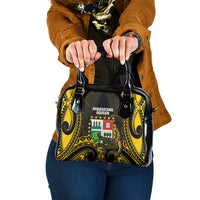 Agusan del Sur Philippines Shoulder Handbag Habagatang Agusan Lolong LT14 One Size Black - Polynesian Pride