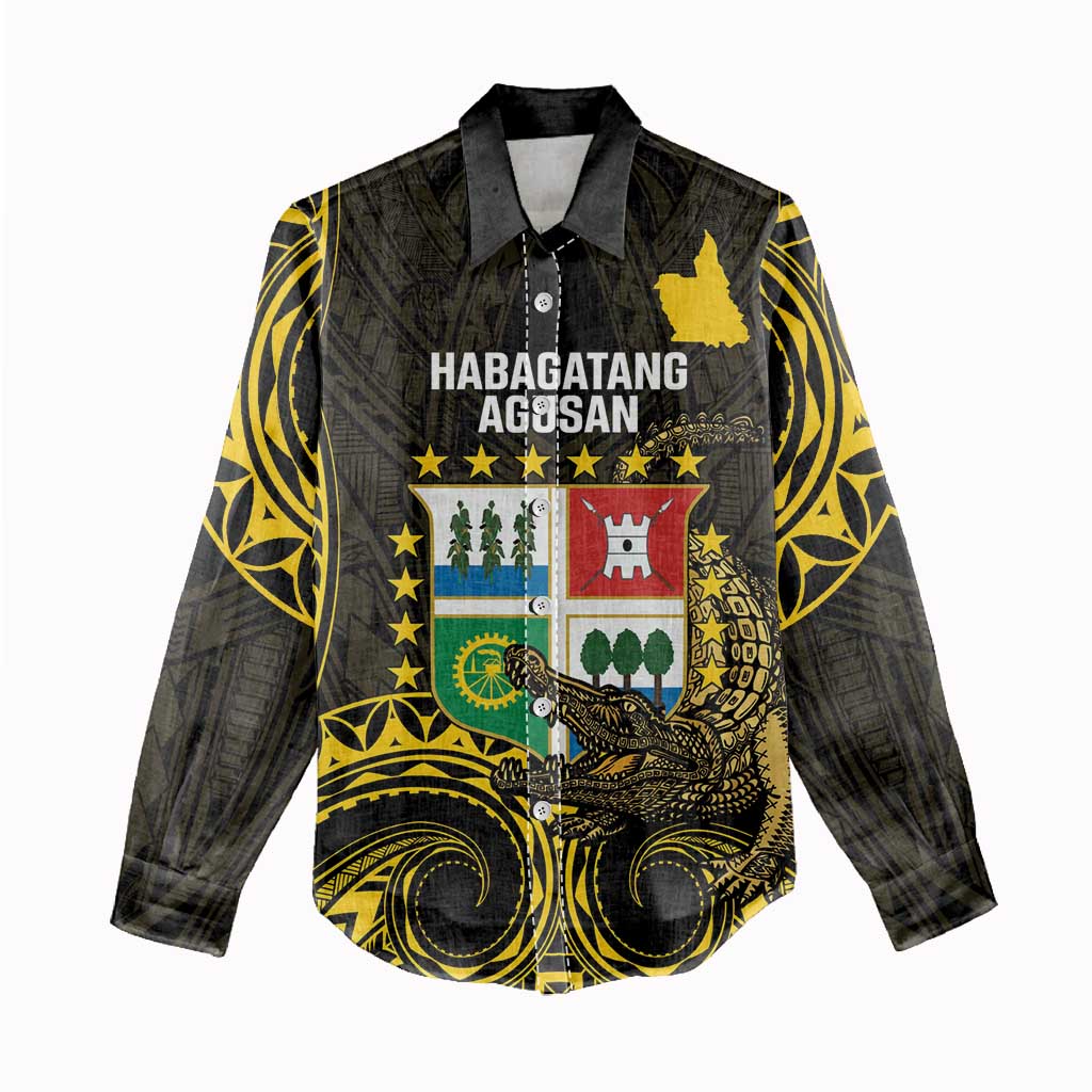 Agusan del Sur Philippines Women Casual Shirt Habagatang Agusan Lolong