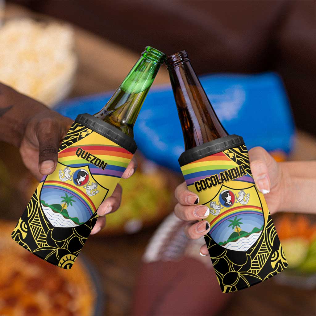 Quezon Province 4 in 1 Can Cooler Tumbler Cocolandia Philippines Turtle LT14 - Polynesian Pride