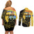 Quezon Province Couples Matching Off Shoulder Short Dress and Long Sleeve Button Shirt Cocolandia Philippines Turtle